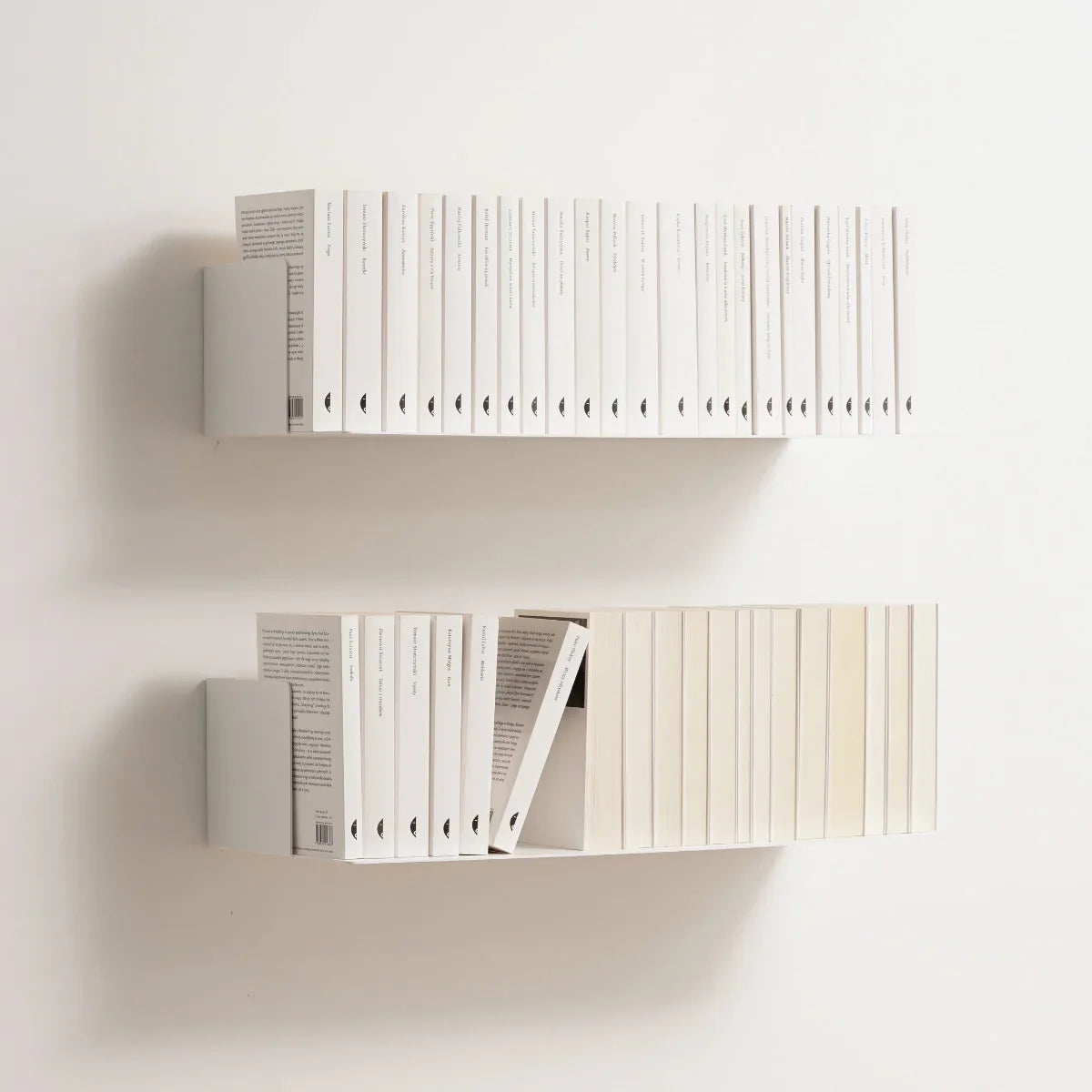 Estantería de pared en acero inoxidable negro beige o blanco