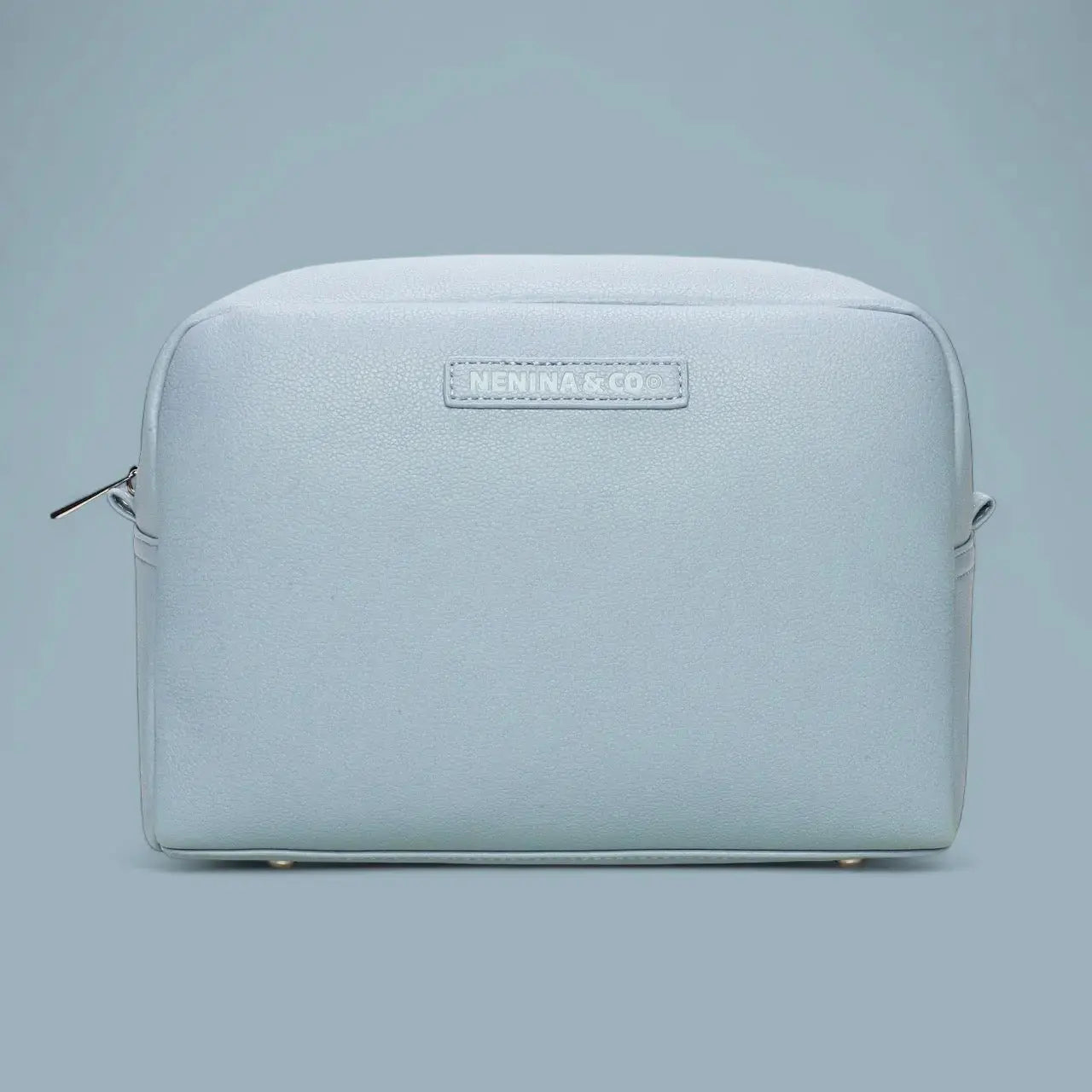 Neceser para Bebé de Eco Piel MIREM Dusty Blue | Organizador Elegante Nenina & Co