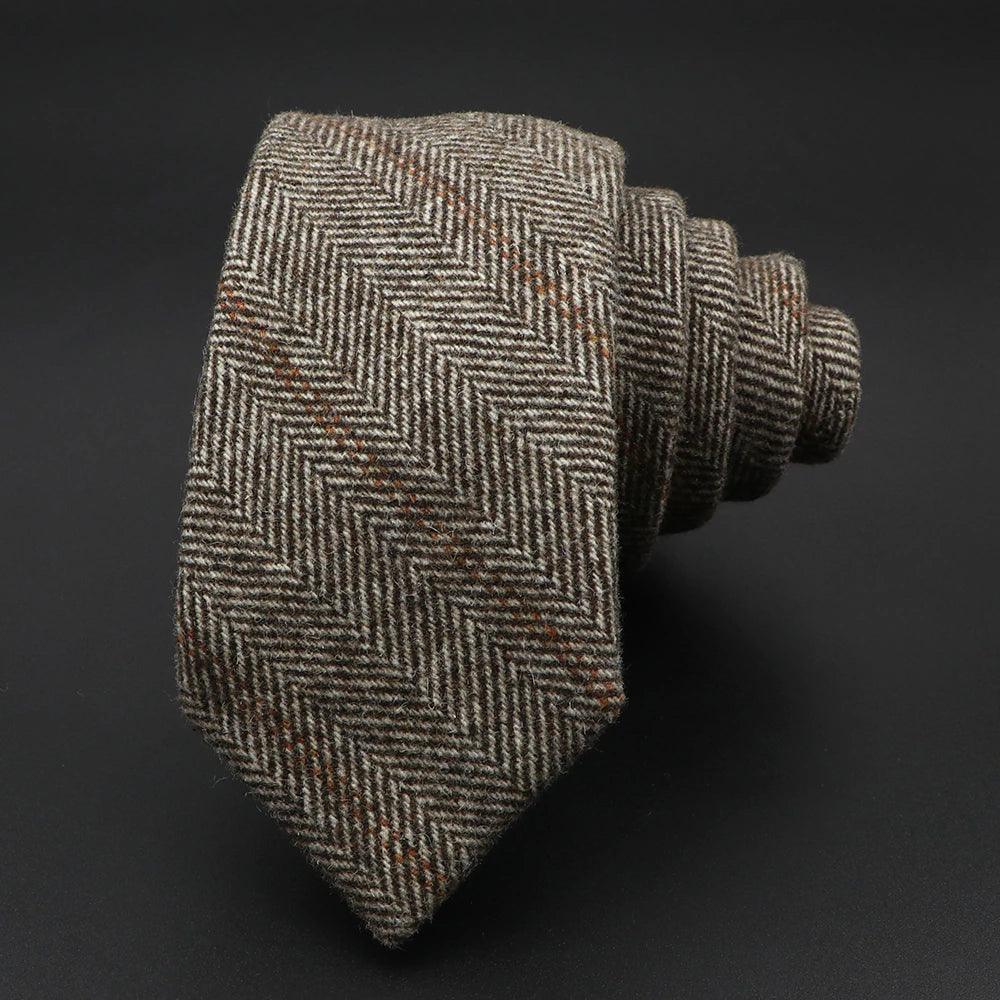 Malmo · corbata de lana marrón