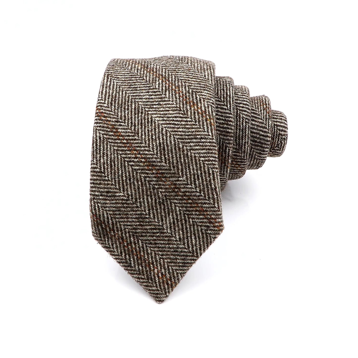 Malmo · corbata de lana marrón