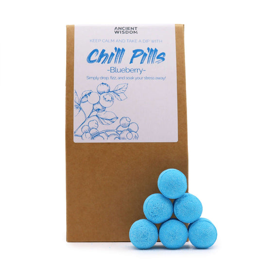 Mini bombas de baño Chill Pills Arándano 350g pack regalo frutal