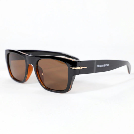 Mónsul · gafas de sol negras retro premium con lentes marrones