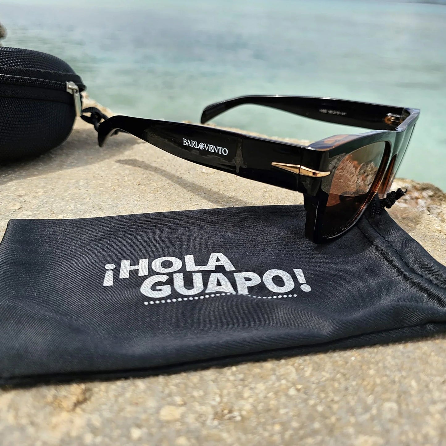 Mónsul · gafas de sol negras retro premium con lentes marrones