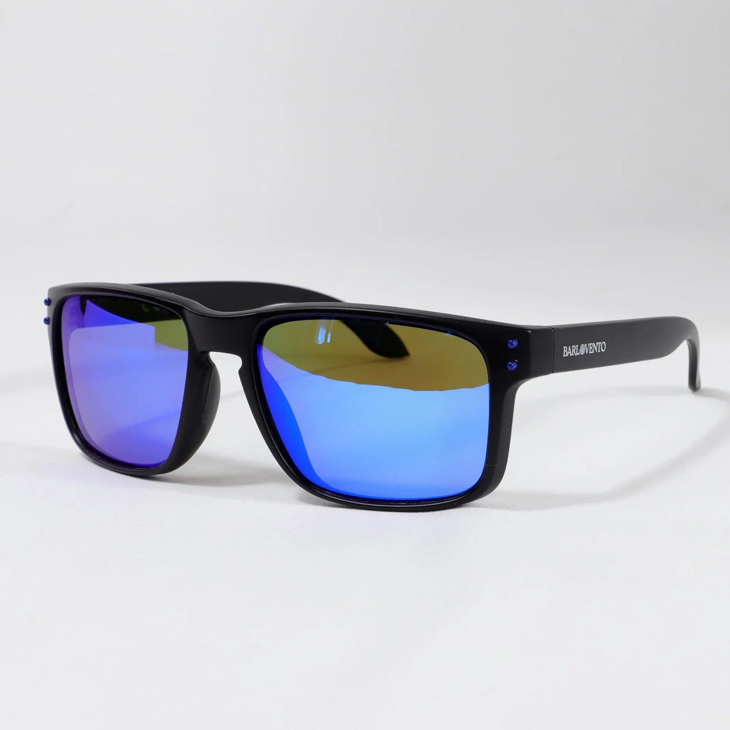 Montijo · gafas de sol negras con lentes azules reflectantes