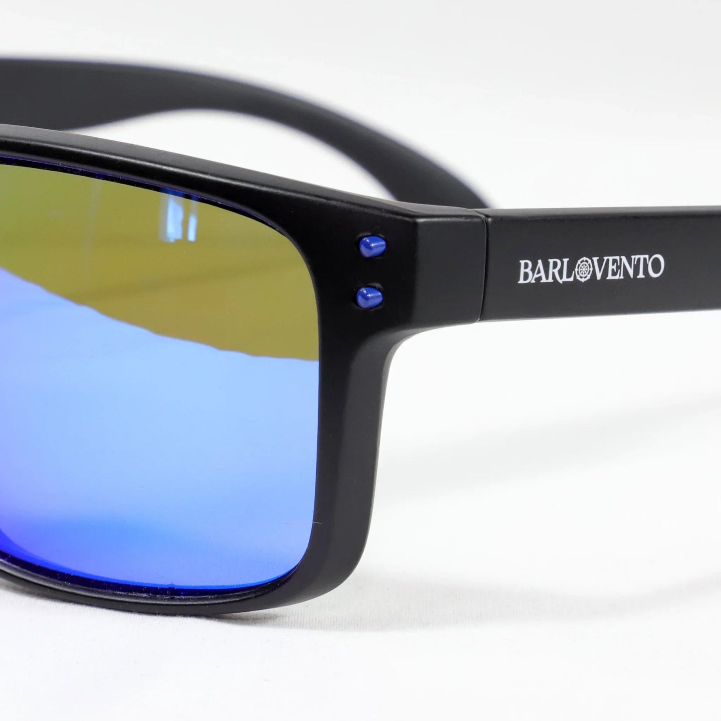 Montijo · gafas de sol negras con lentes azules reflectantes