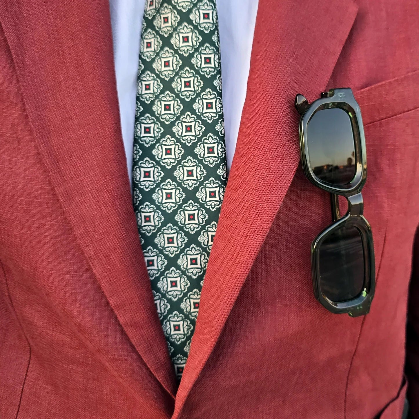 Nocera · corbata estilo italiano verde