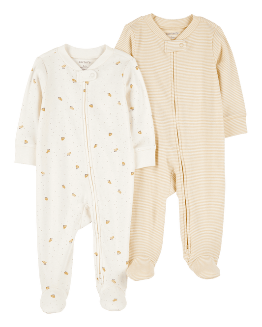 Pack 2 pijamas con diseño rayas