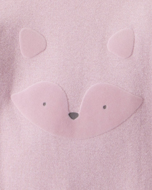 Pack 4 bodies de manga larga con koalas y zorros lila/rosa