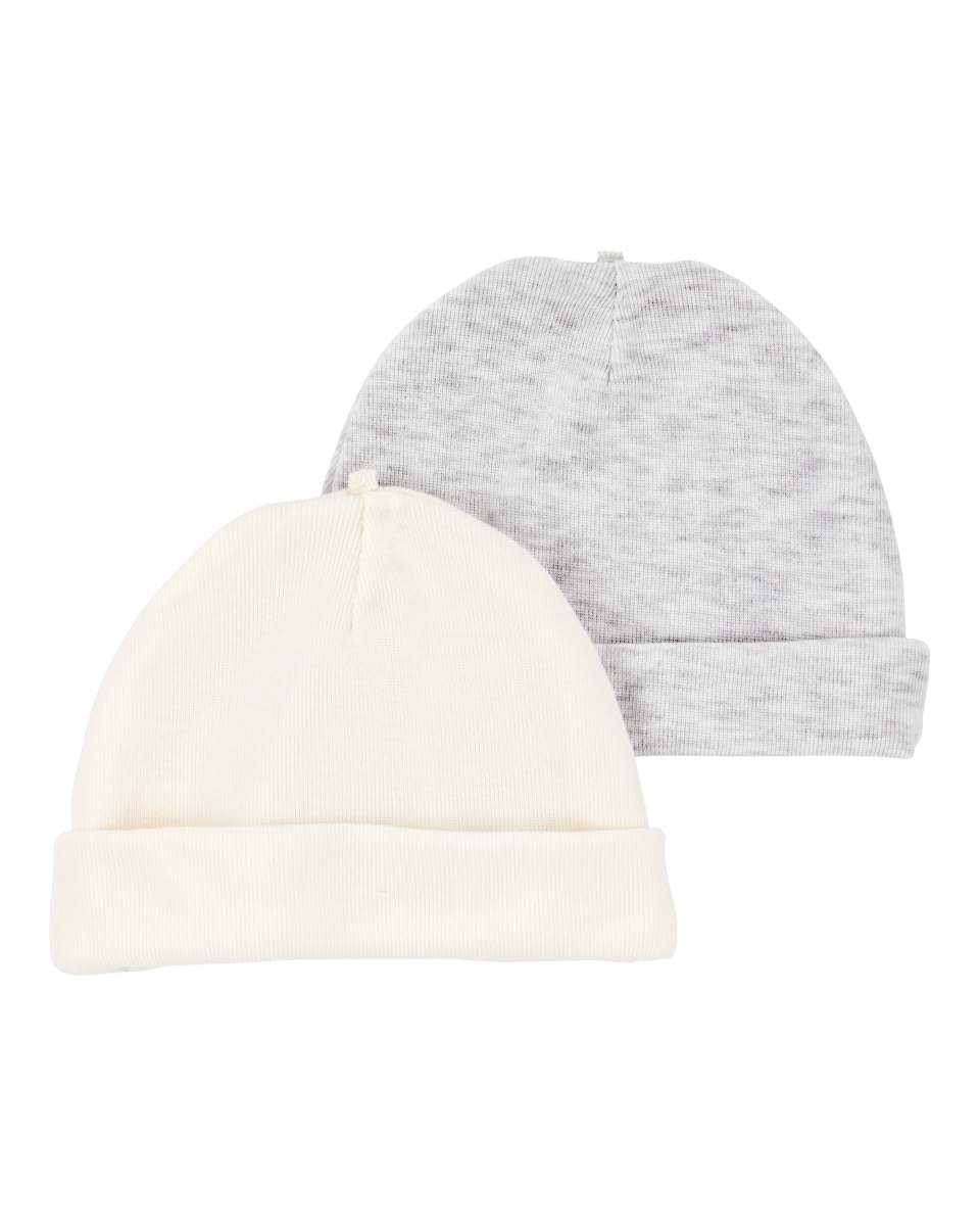 Pack dos gorros poliéster neutros