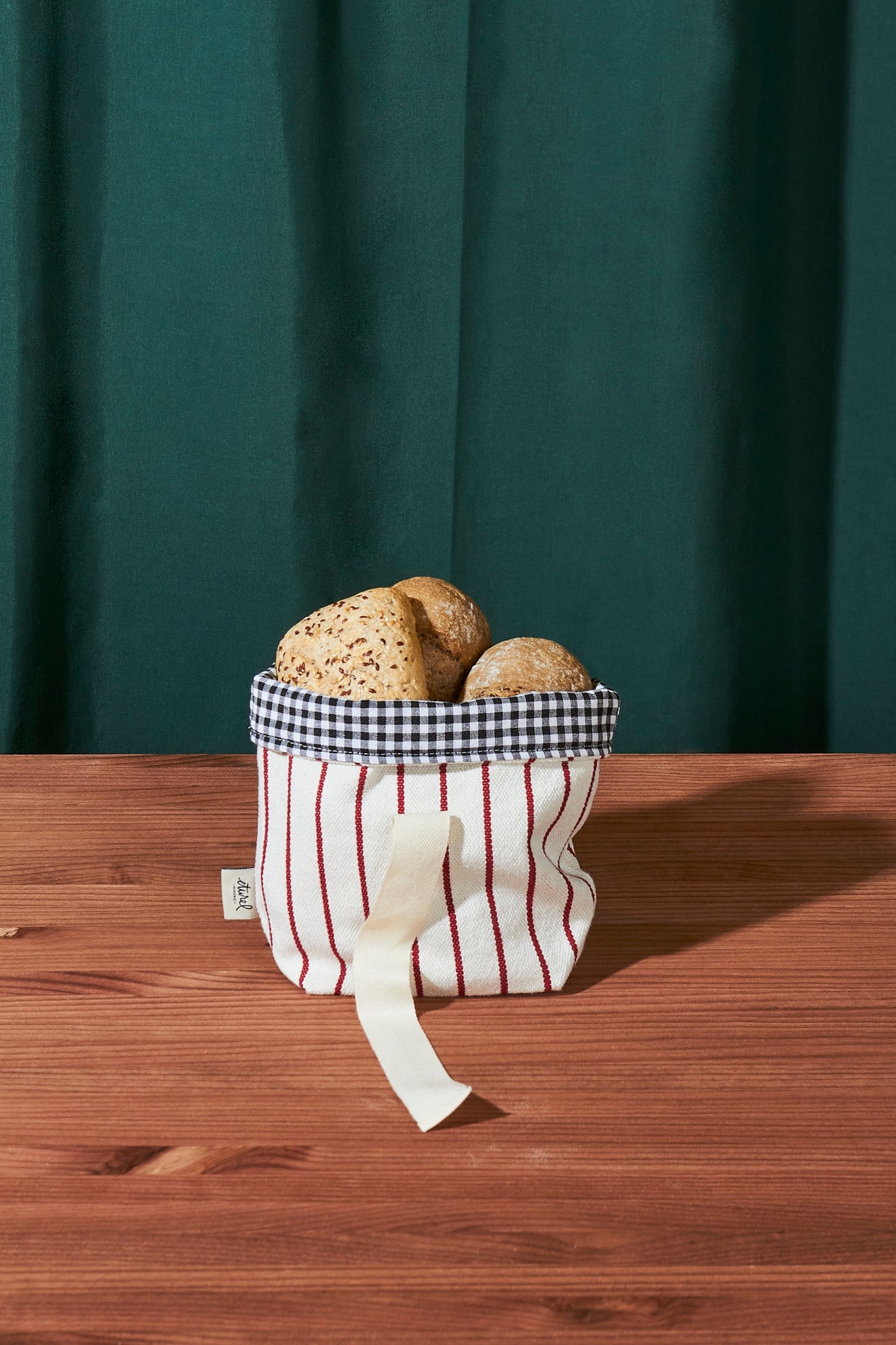 Panera pequeña loneta granate