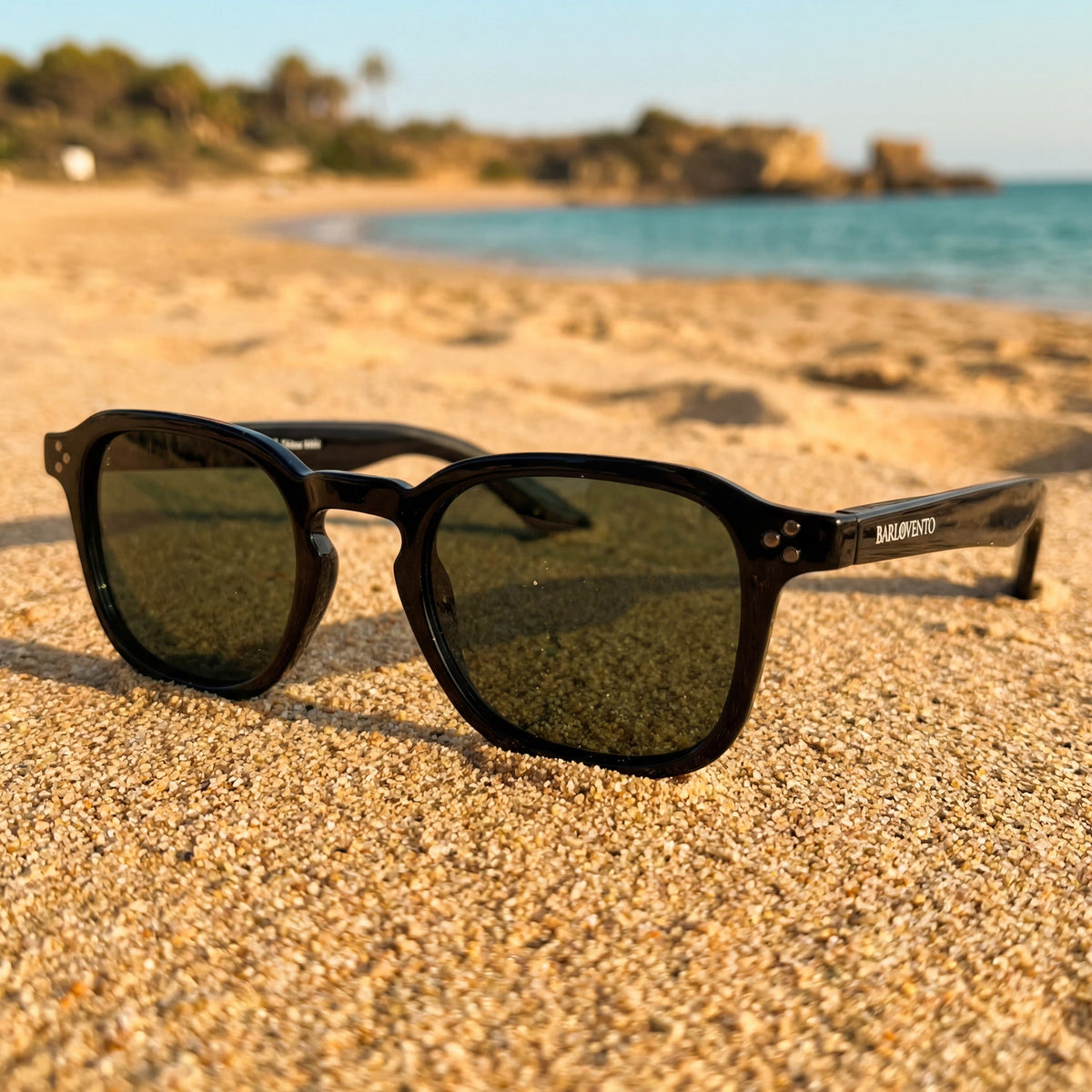Gafas de sol redondas negras Patacona