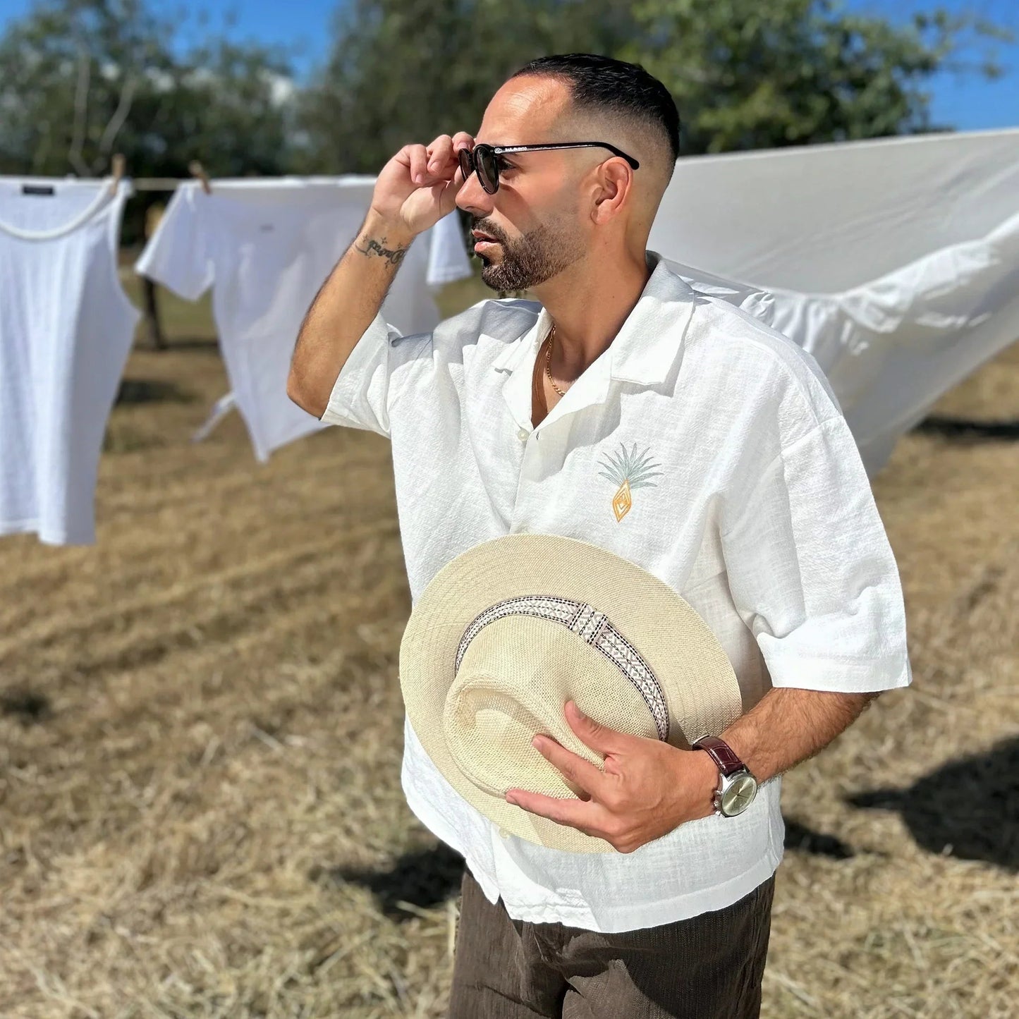 Peñarronda · gafas de sol negras con lentes polarizadas verdes