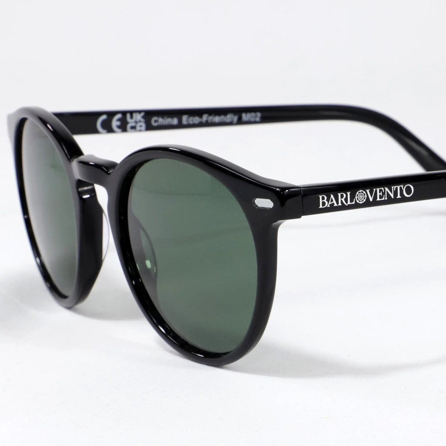 Peñarronda · gafas de sol negras con lentes polarizadas verdes