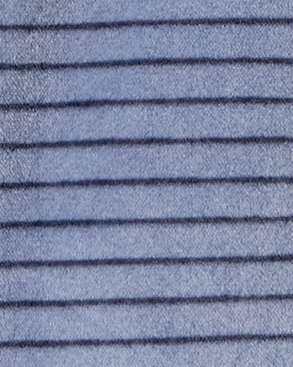 Pijama dos piezas de felpa con gorro azul