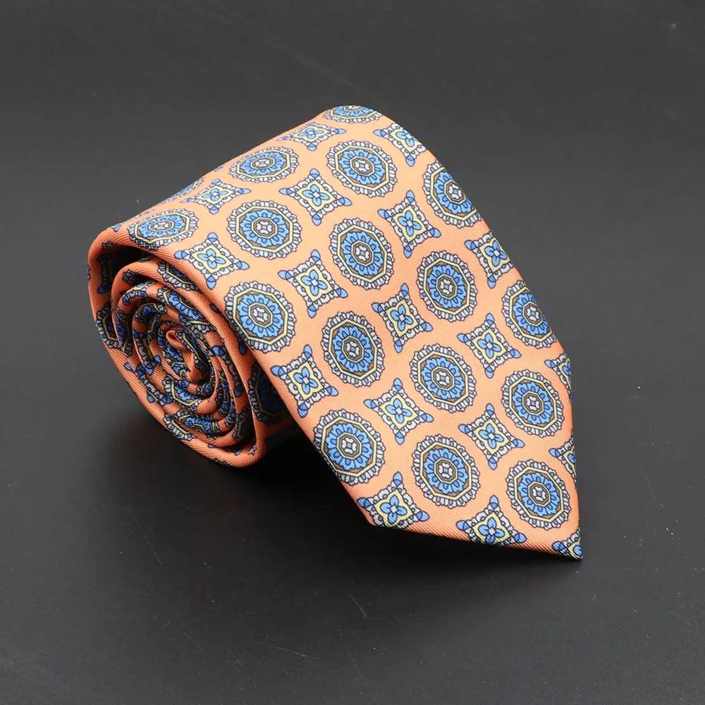 Positano · corbata estilo italiano naranja