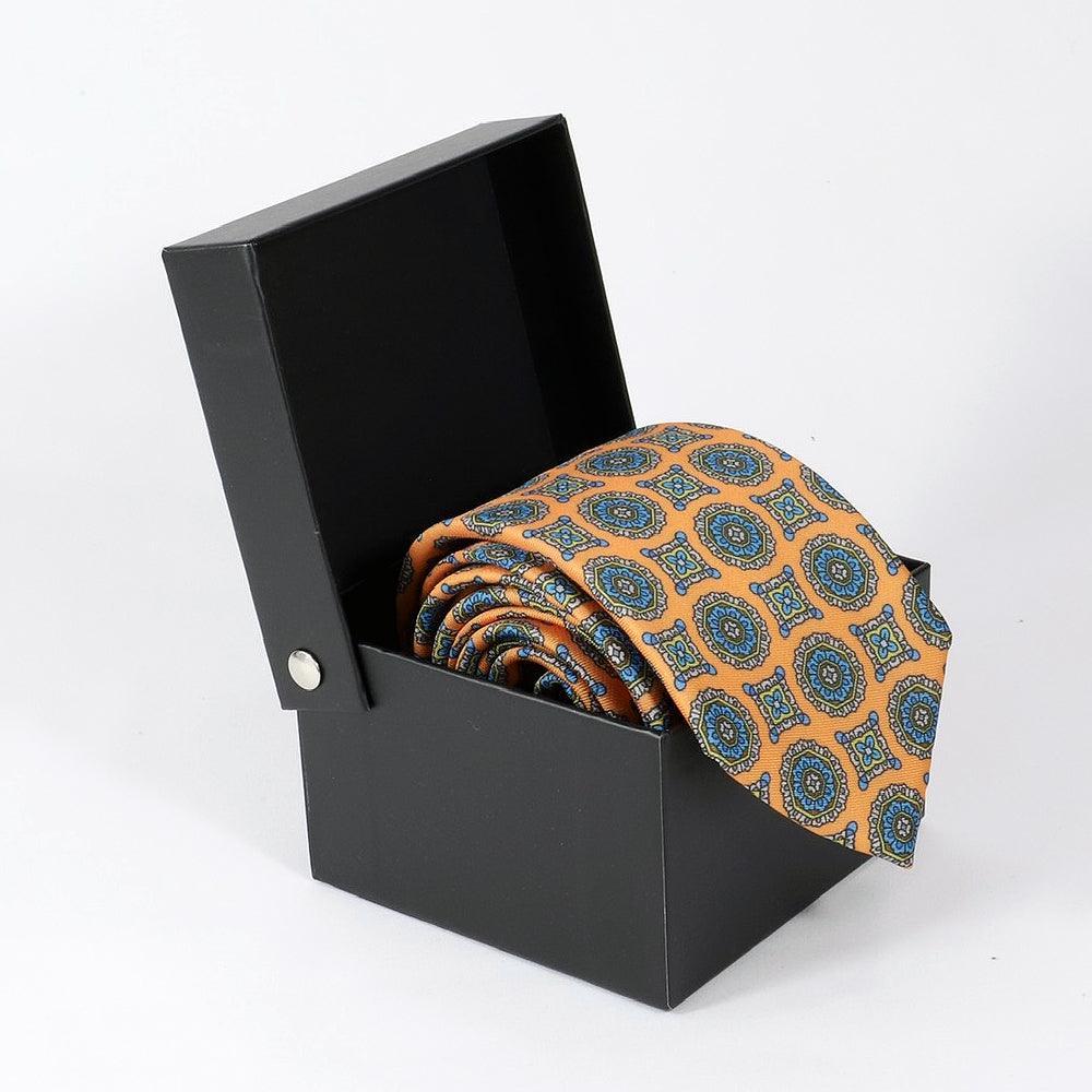 Positano · corbata estilo italiano naranja