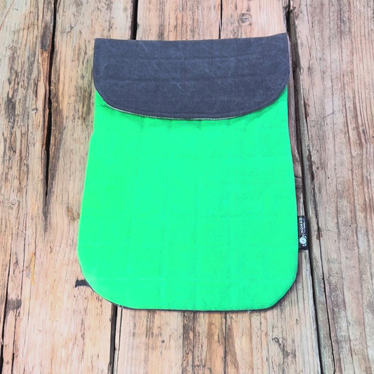 Funda acolchada para portátil hasta 13 pulgadas - rosa fucsia algodón lavado piedra