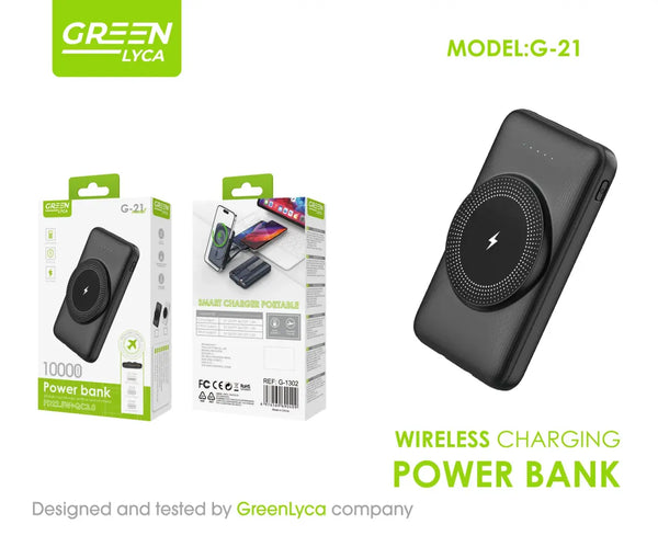 Power bank magnético 10.000mAh carga rápida inalámbrica
