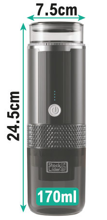 Cafetera portátil de viaje recargable