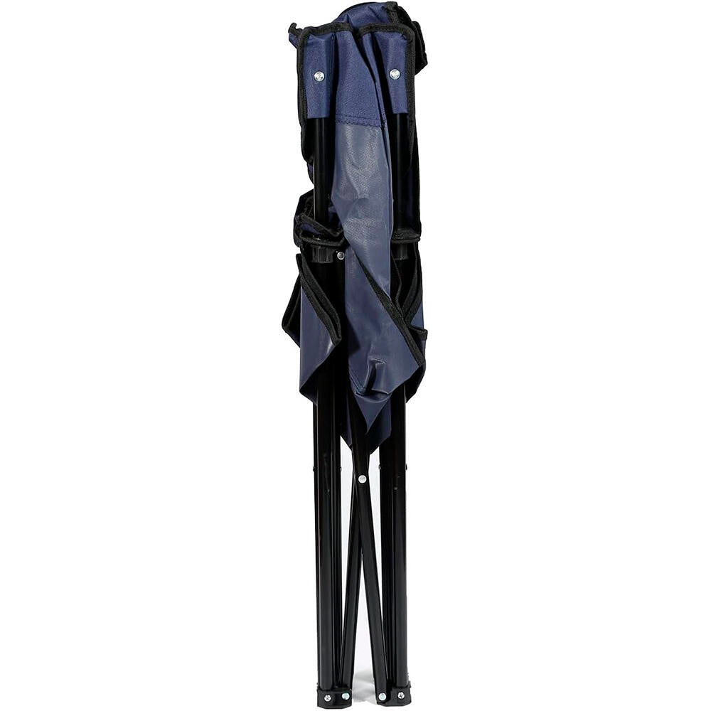 Pack 2 Silla Plegable Camping Playa Terraza en posición plegada, ideal para llevar a la playa o camping.