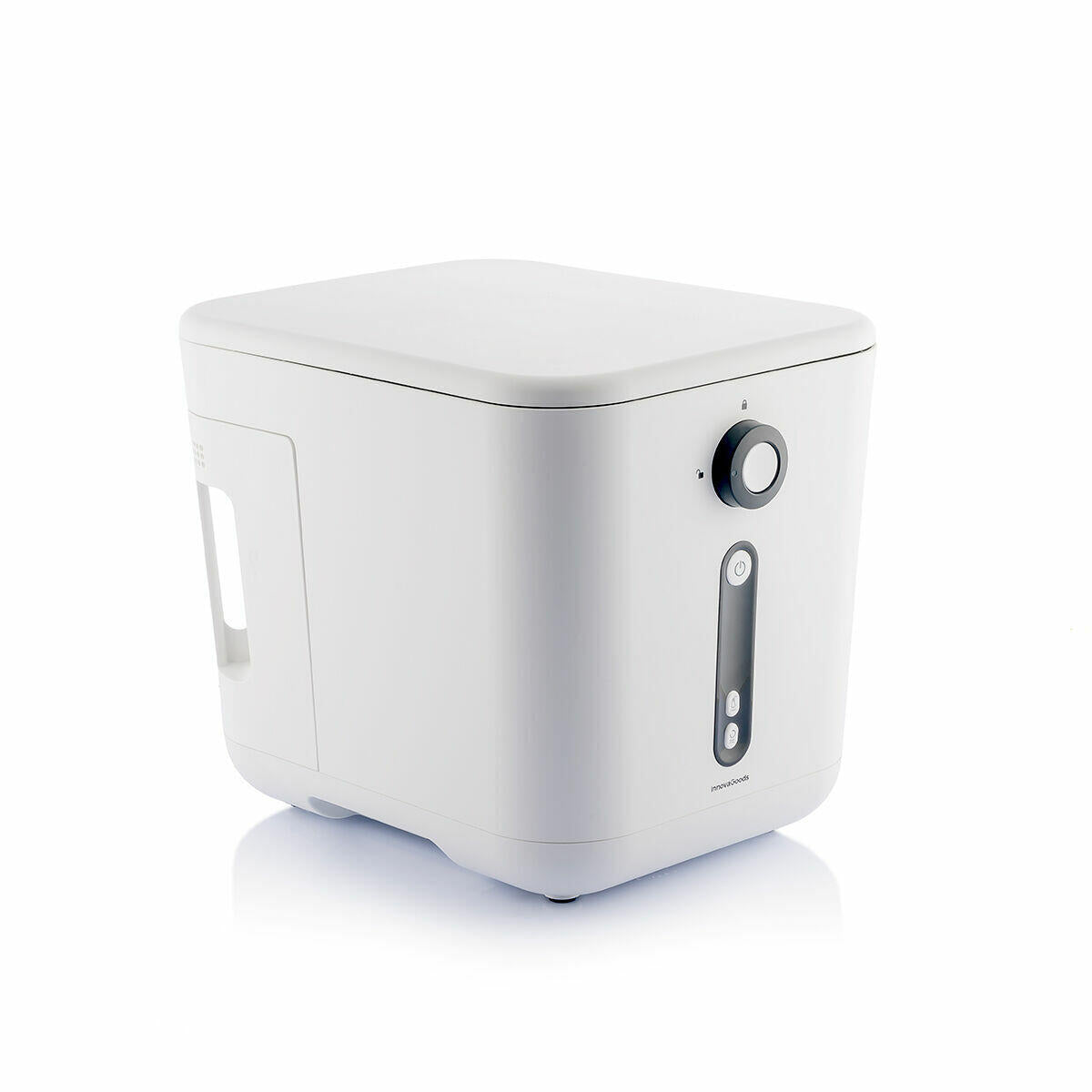 Vista superior del compostador eléctrico de cocina Ewooster con capacidad de 3 litros