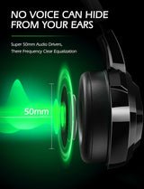 Auriculares gaming A66 resistentes con luces RGB, confort y rendimiento profesional