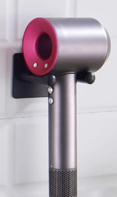 Secador de pelo profesional 5 en 1 montado en la pared, diseño elegante y funcional.