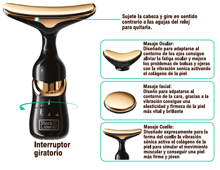 Masajeador facial, lifting