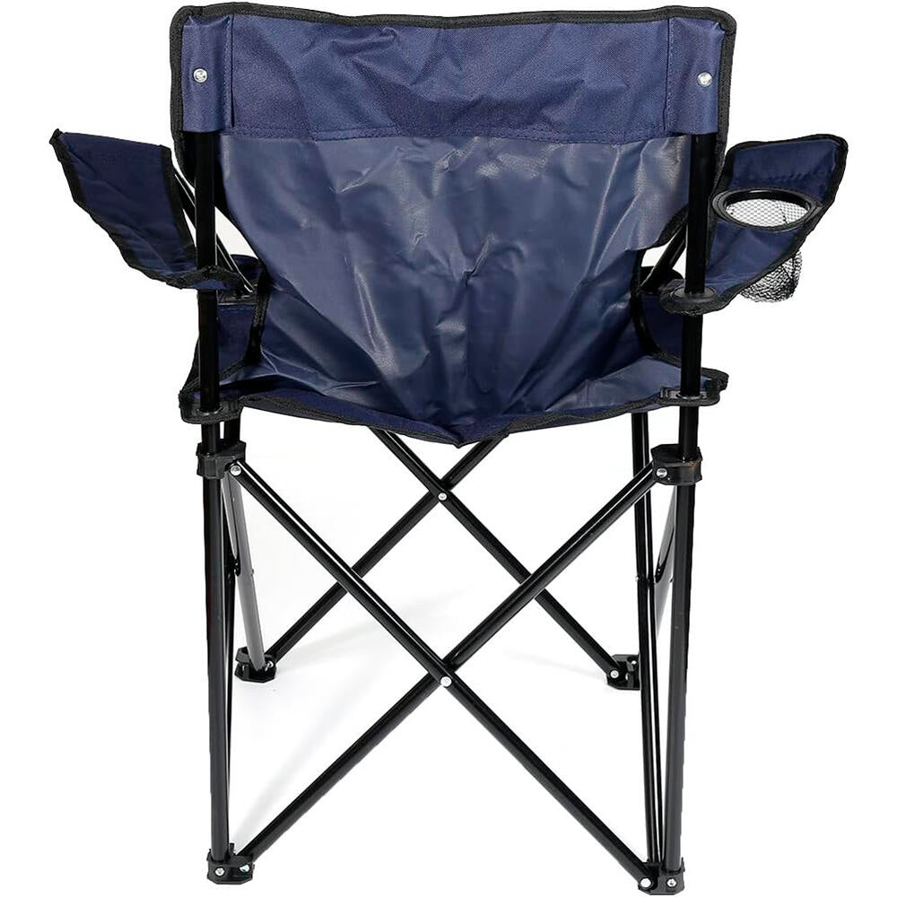 Pack 2 Silla Plegable Camping Playa Terraza con diseño práctico y posavasos integrado.