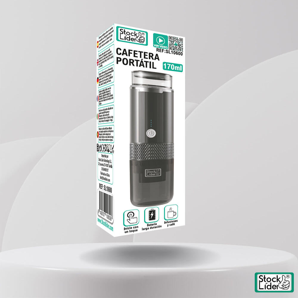 Cafetera portátil de viaje recargable