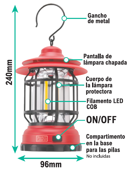 Lámpara camping LED