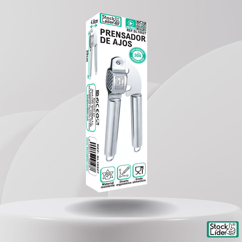 prensador de ajos de acero inoxidable