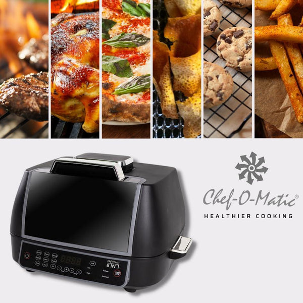 Horno, Grill y Freidora de aire 8 funciones en 1