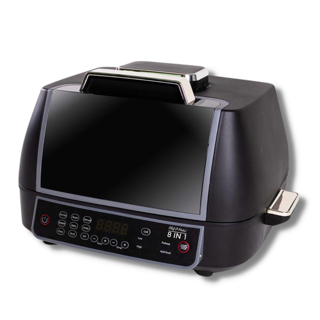 Horno Grill y Freidora de Aire 8 en 1 - Cocción Multifuncional y Saludable