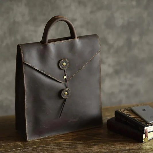 The Tove Backpack | Genuine Leather Sharp Edged Backpack
