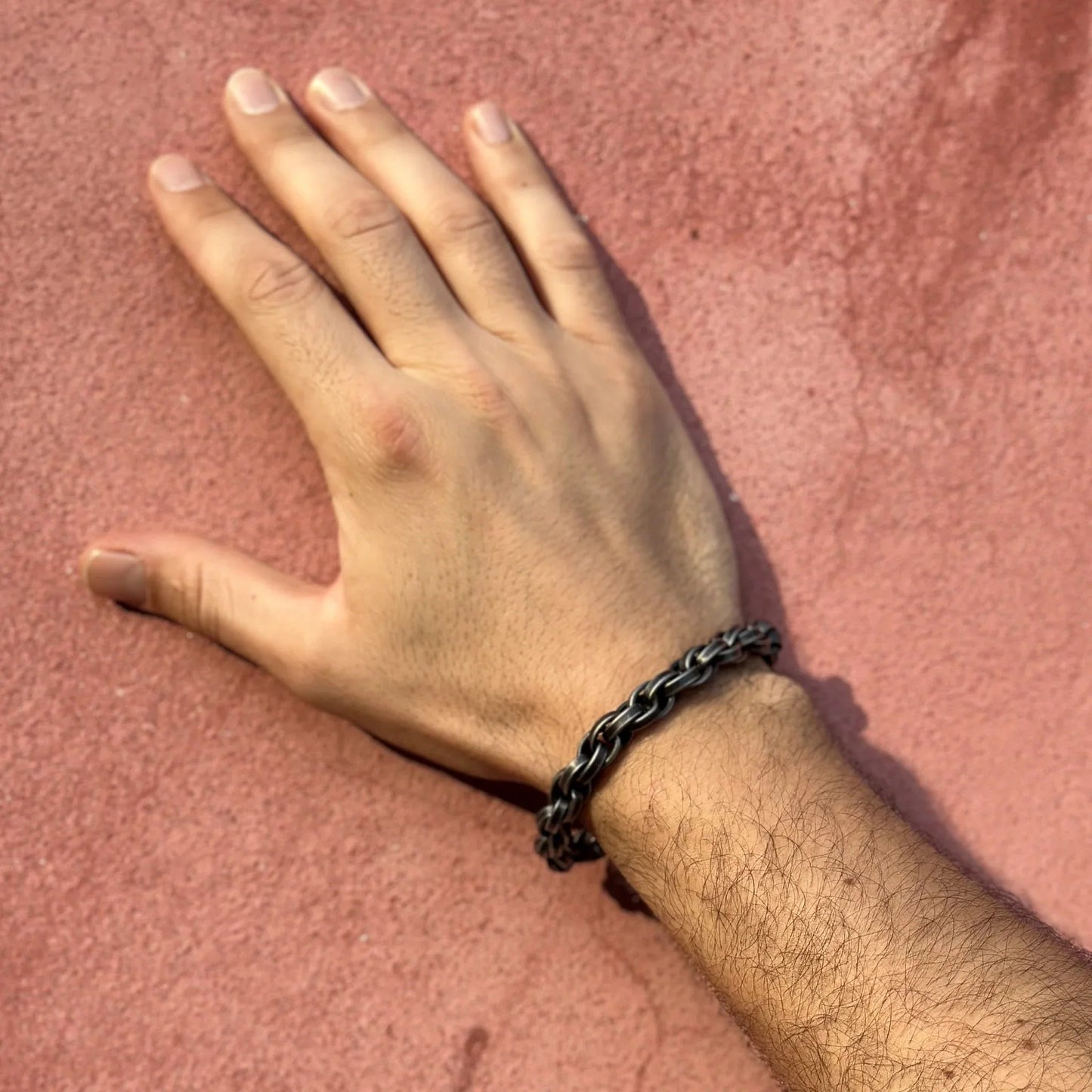 Pulsera Aludra · Pulsera de cadena hervida negra