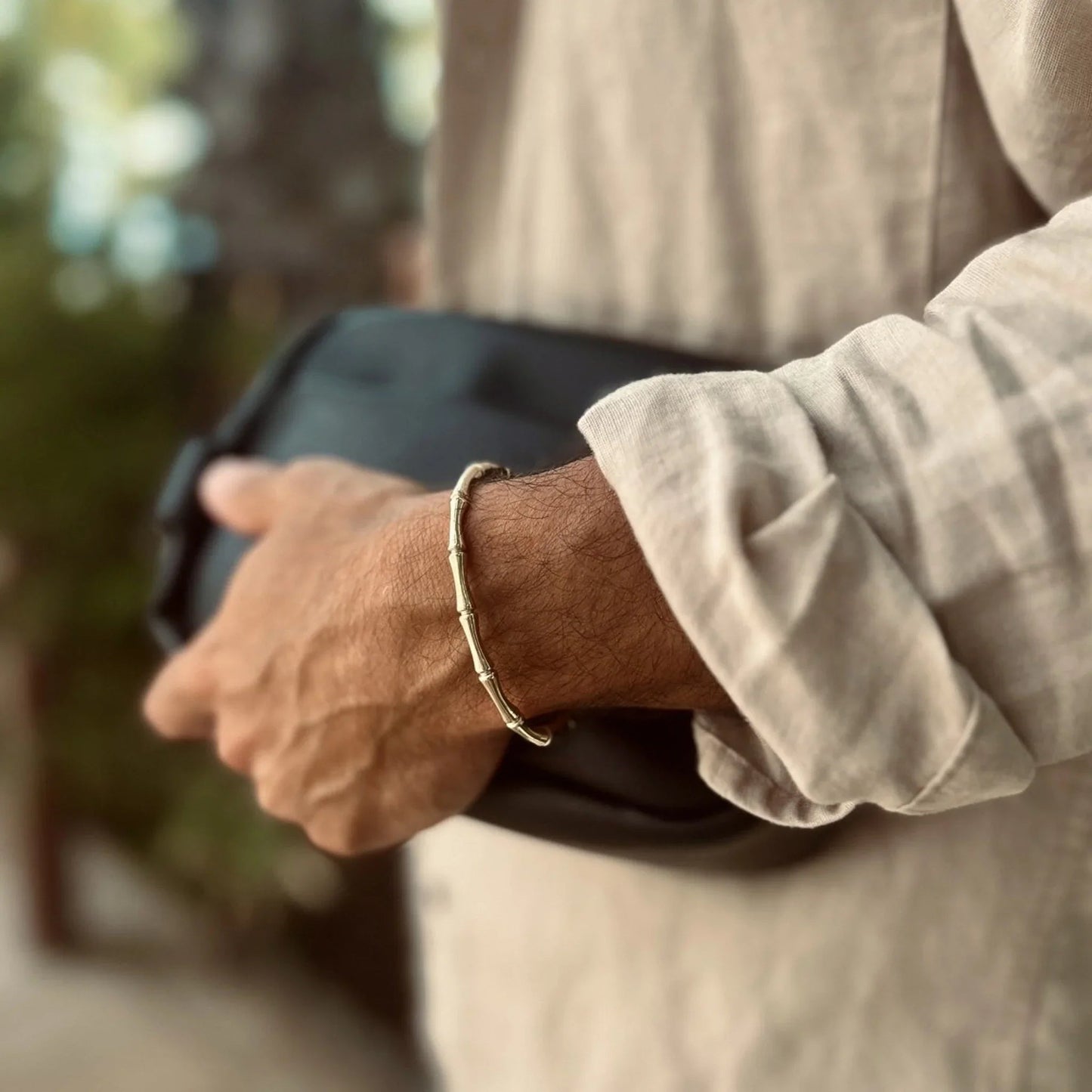 Pulsera Bambú · Pulsera rígida