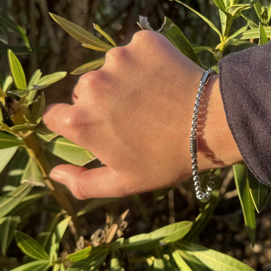 Pulsera Elara · Pulsera cadena con eslabones geométricos