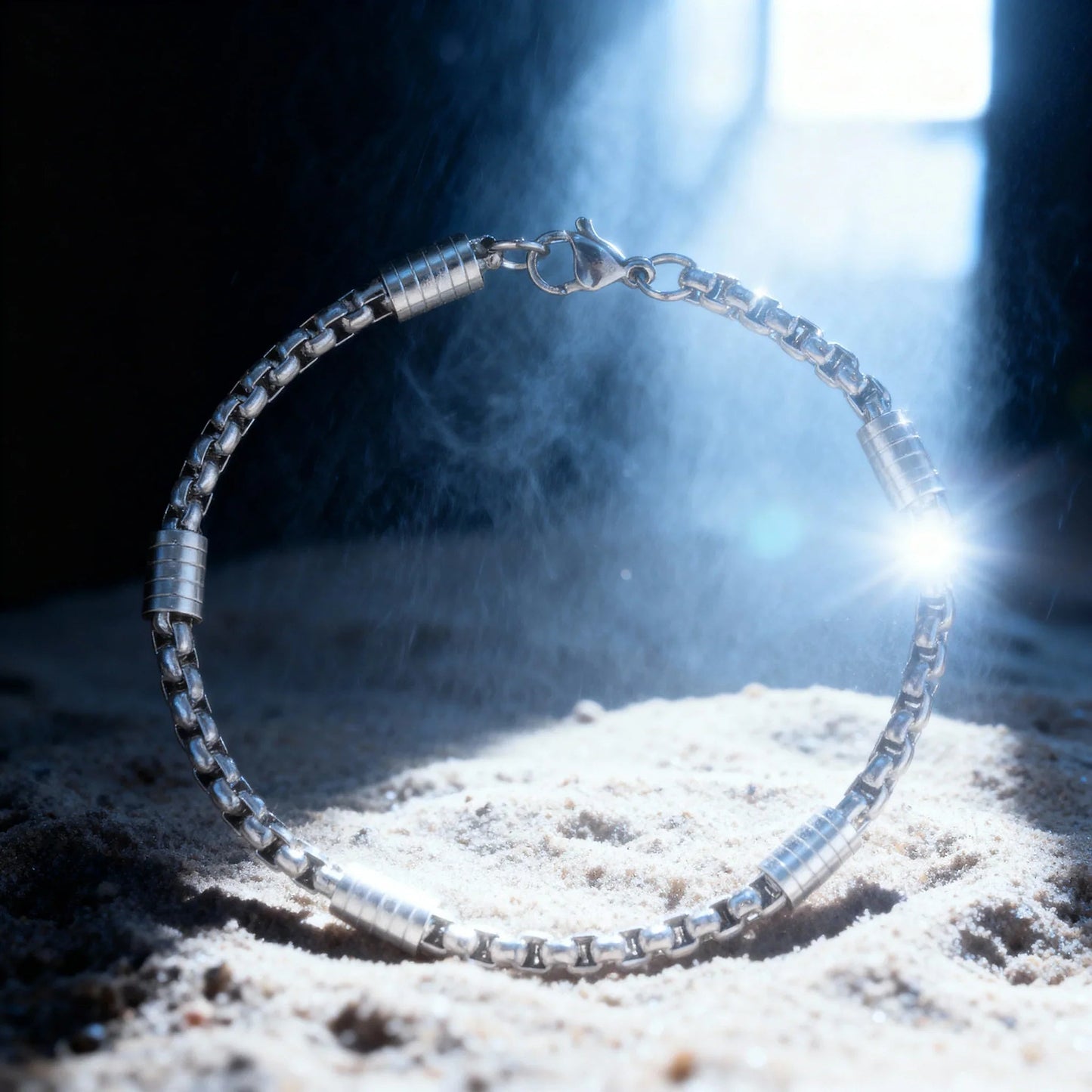 Pulsera Elara · Pulsera cadena con eslabones geométricos