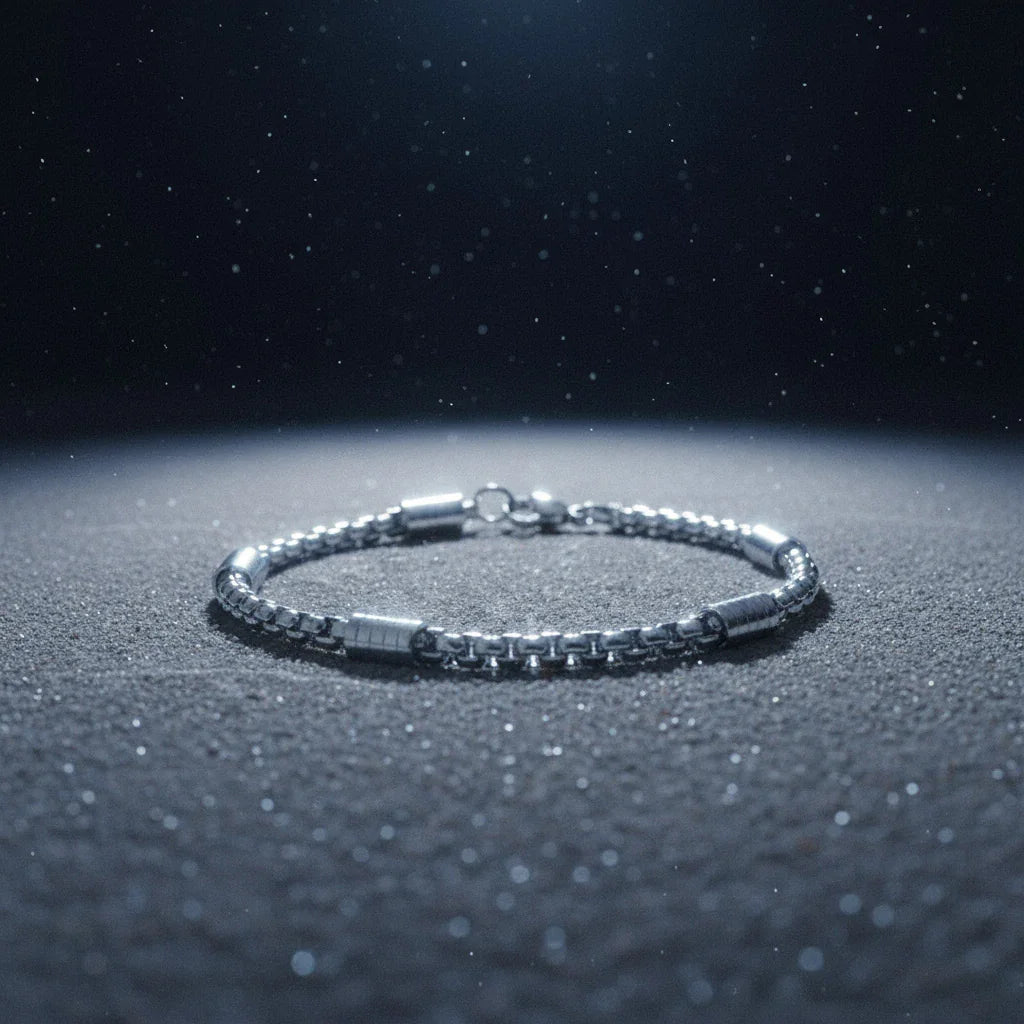 Pulsera Elara · Pulsera cadena con eslabones geométricos