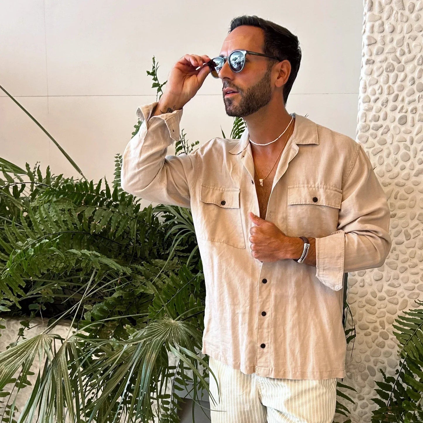 Bolonia · gafas de sol redondas de cristal verde con lentes marrones