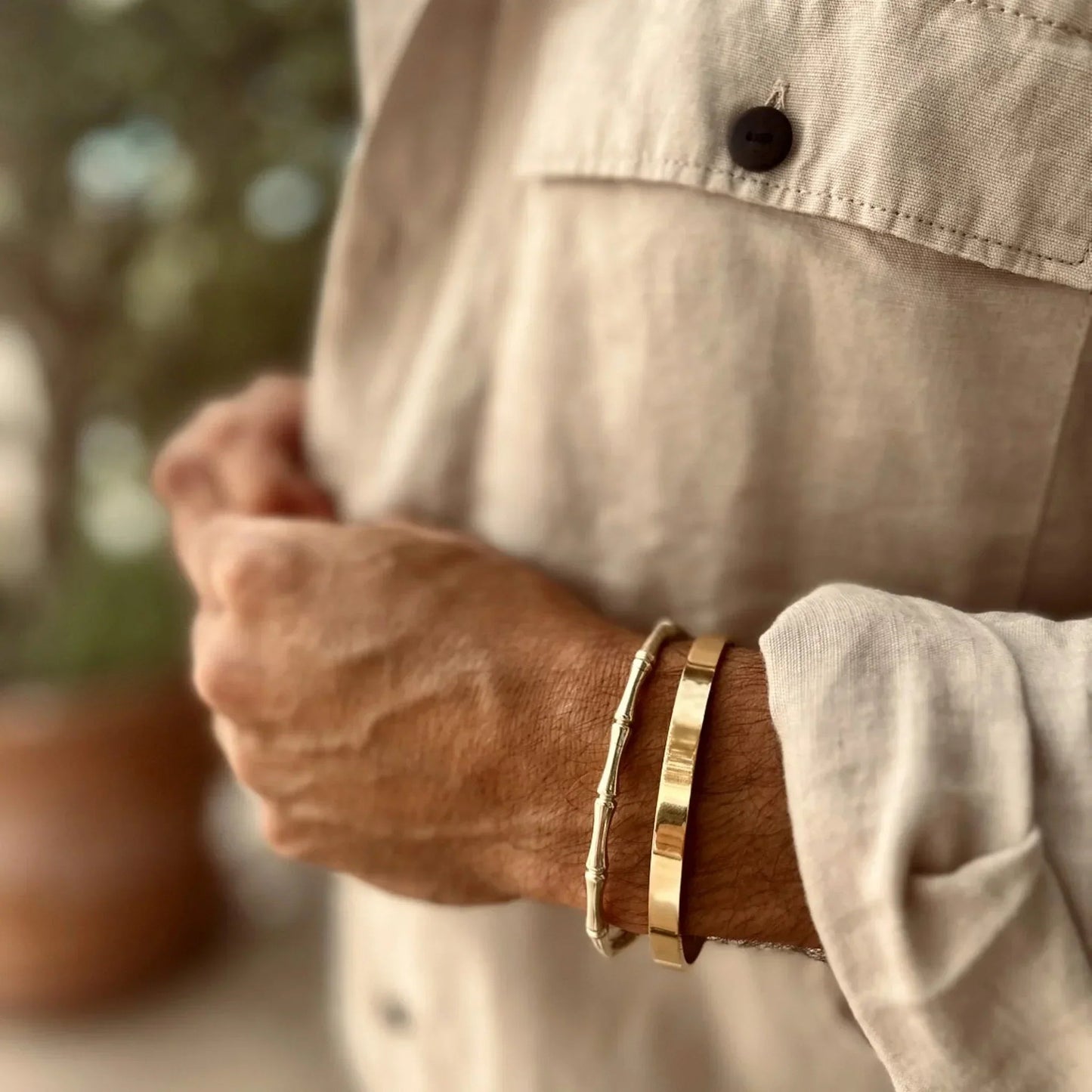 Pulsera Bambú · Pulsera rígida