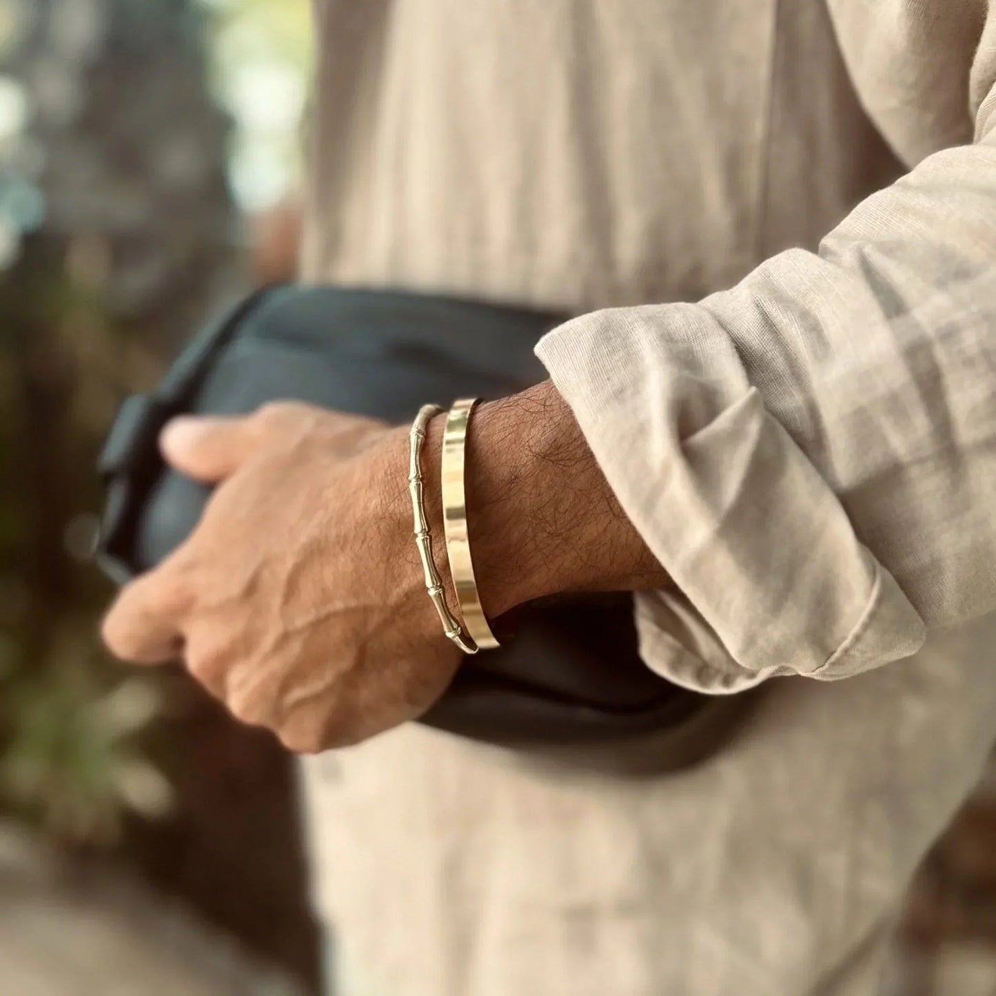 Pulsera Bambú · Pulsera rígida