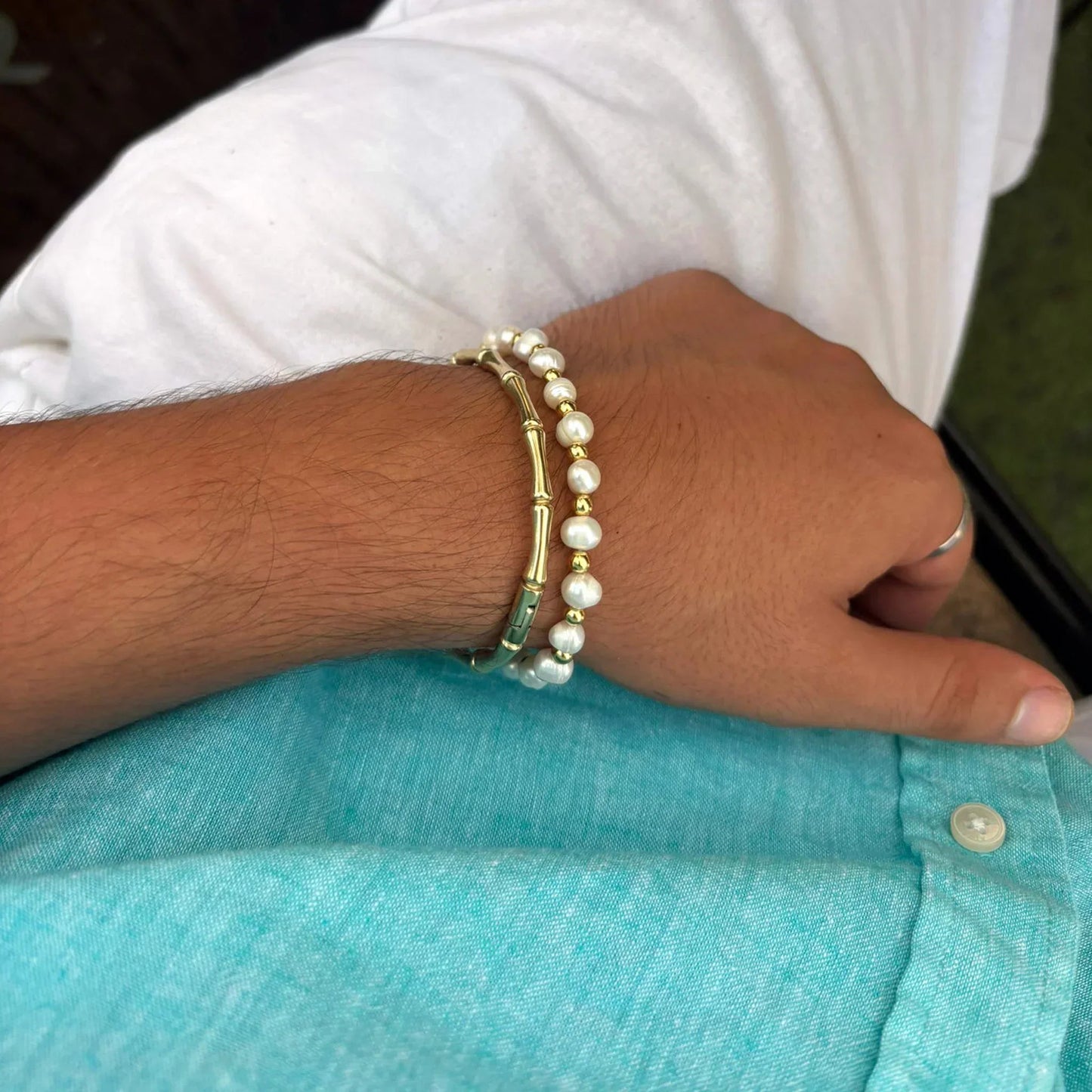 Pulsera Bambú · Pulsera rígida