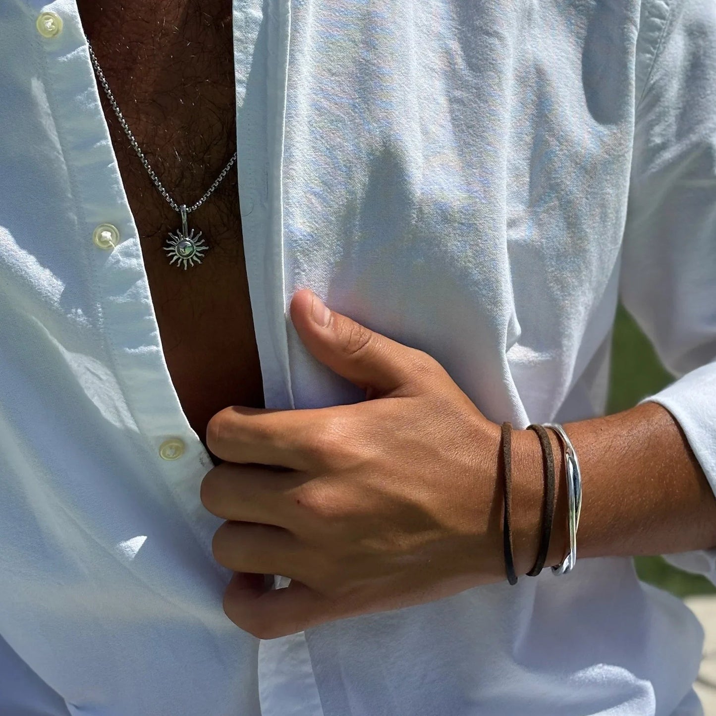 Pulsera Spica · Brazalete de aleación abierto