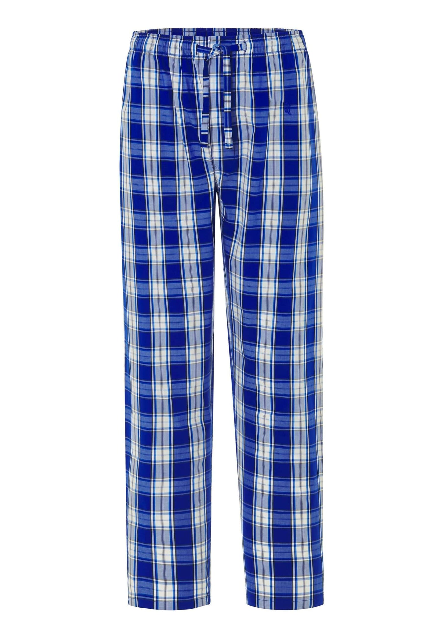 Pantalón Pijama Hombre Largo Algodón Popelín Cuadros - Azul 8911_37