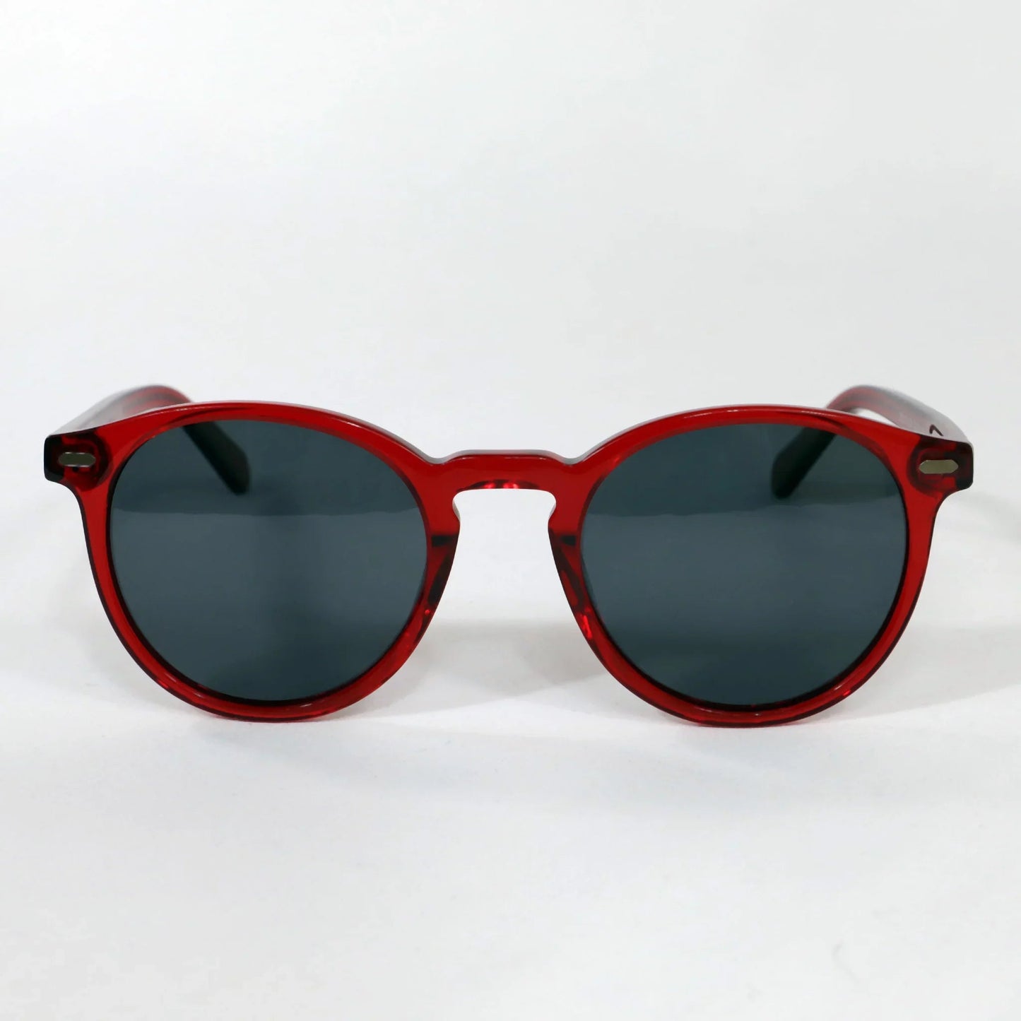 Saladeta · gafas de sol redondas de cristal rojo