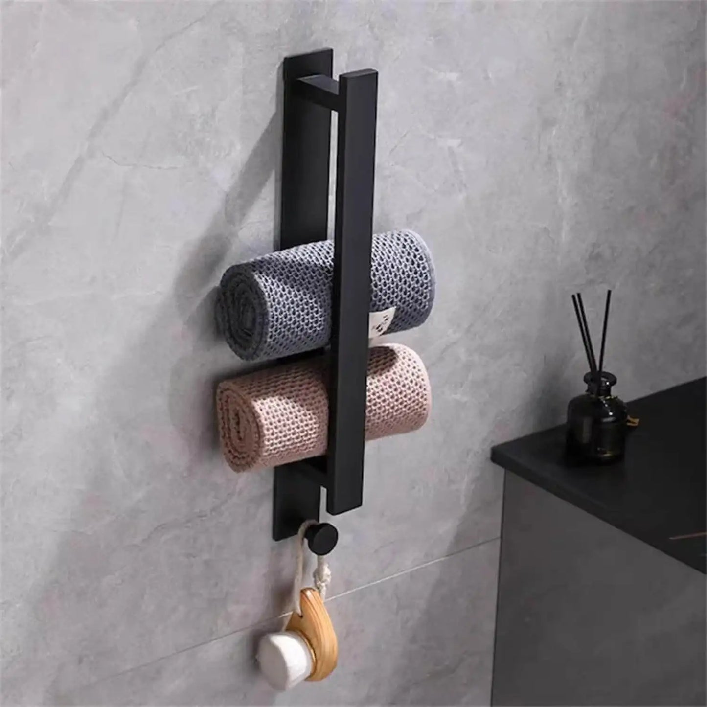 Toallero baño Torino – barra toallero sin taladro