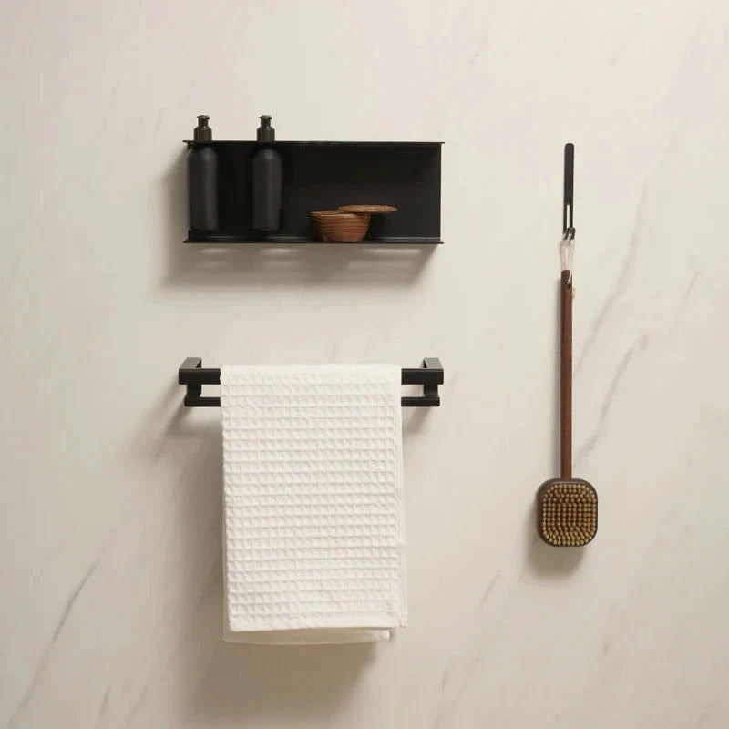 Toallero de pared en acero inoxidable individual o doble