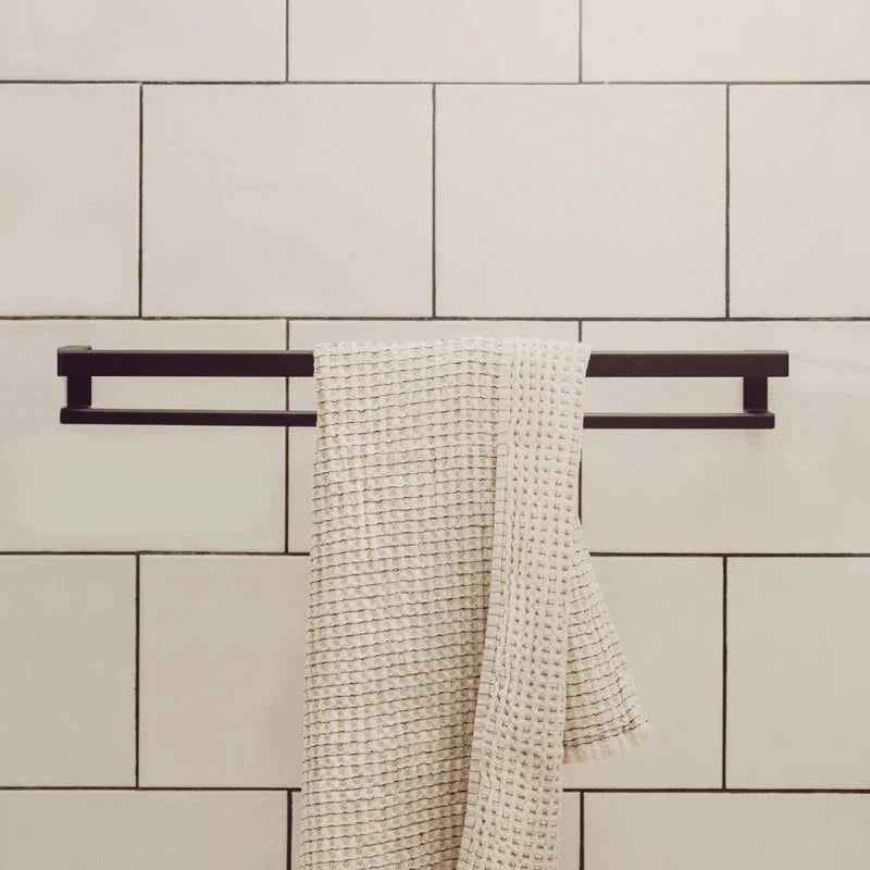Toallero de pared en acero inoxidable individual o doble